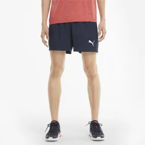 PUMA MEN'S ACTIVE WOVEN 5 NAVY SHORTS