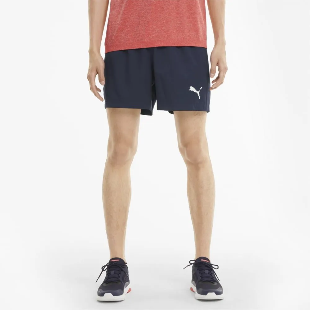 PUMA MEN'S ACTIVE WOVEN 5 NAVY SHORTS