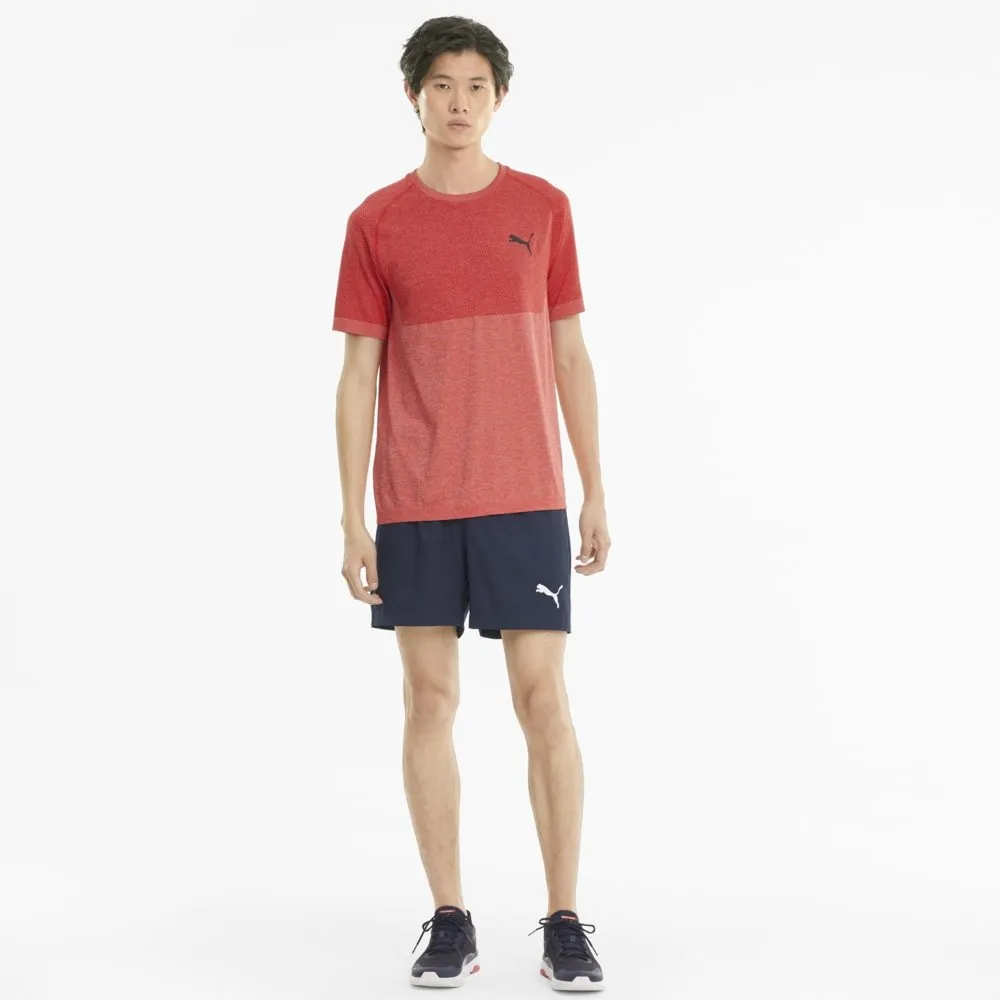 PUMA MEN'S ACTIVE WOVEN 5 NAVY SHORTS