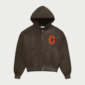 Ranch Wear Zip-Up Hoodie (Espresso)