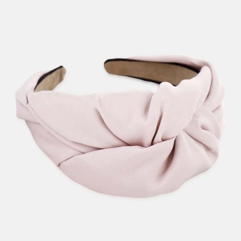 Solid Color Headband Four Color Monochrome Knot