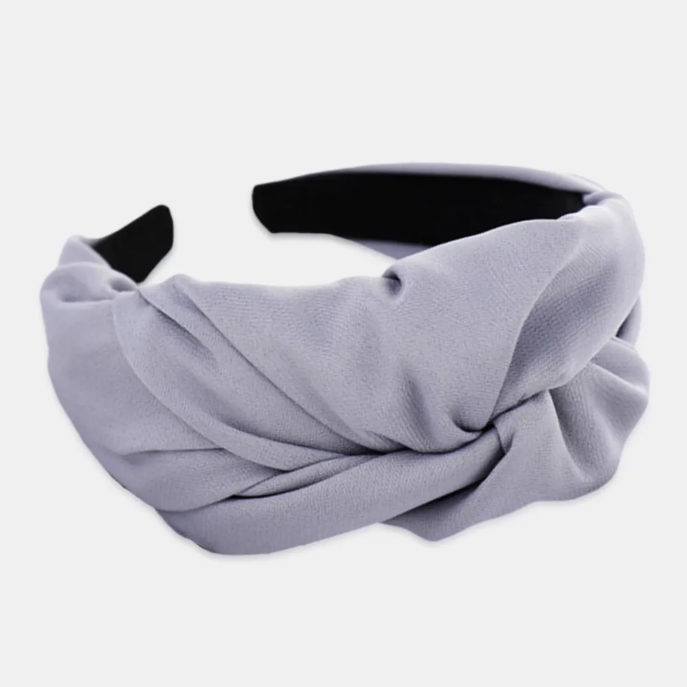 Solid Color Headband Four Color Monochrome Knot