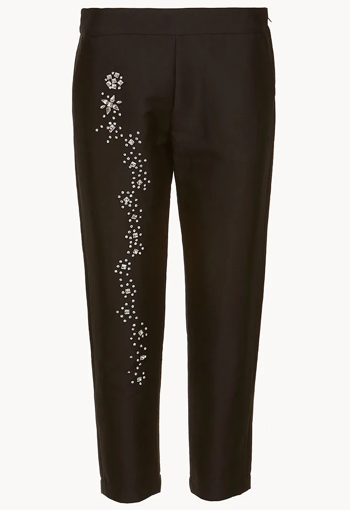 Stone Embellished Pants