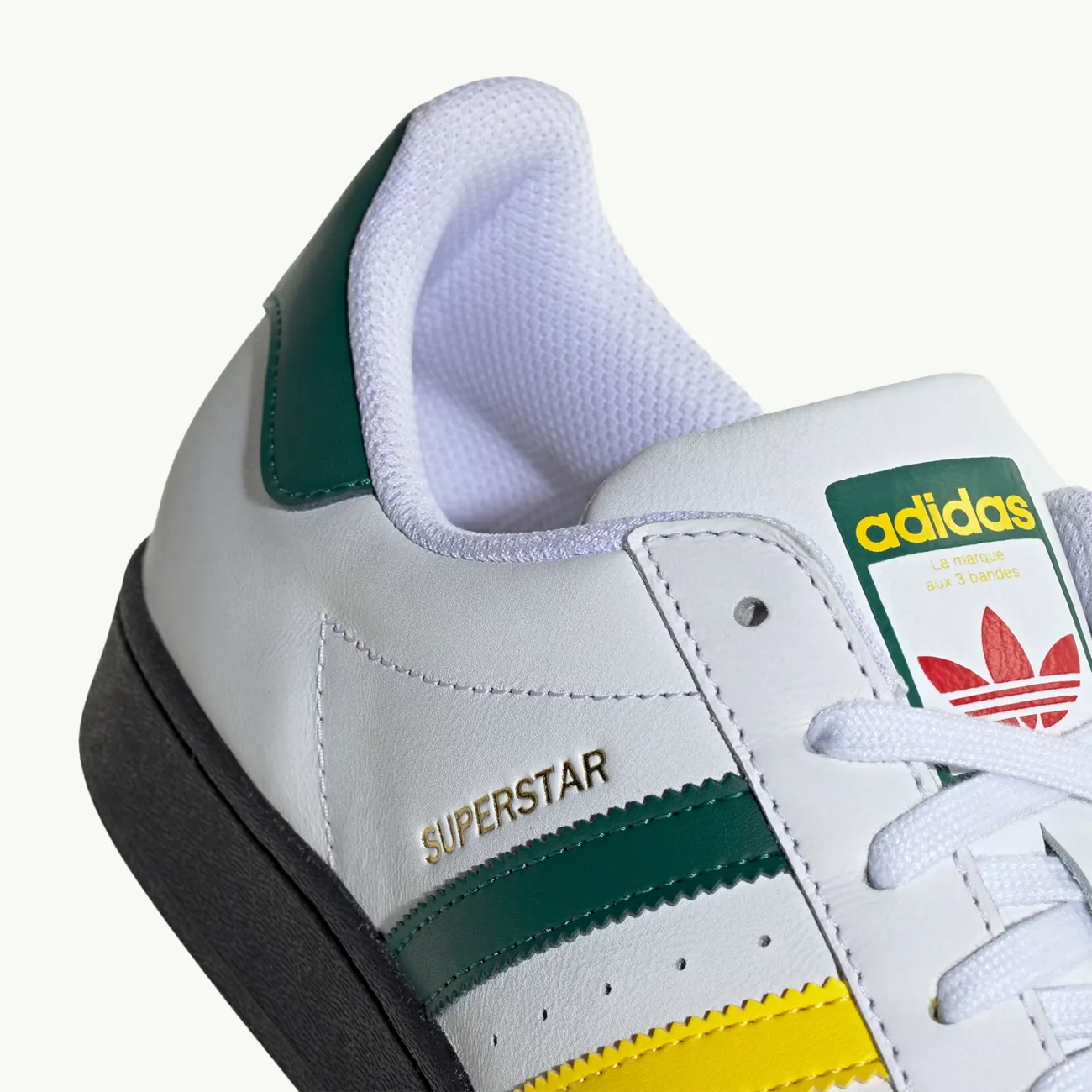 Superstar 'Reggae' - Cloud White/Yellow/Collegiate Green