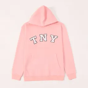 TNY Unisex Oversized Hoodie - Soft Pink