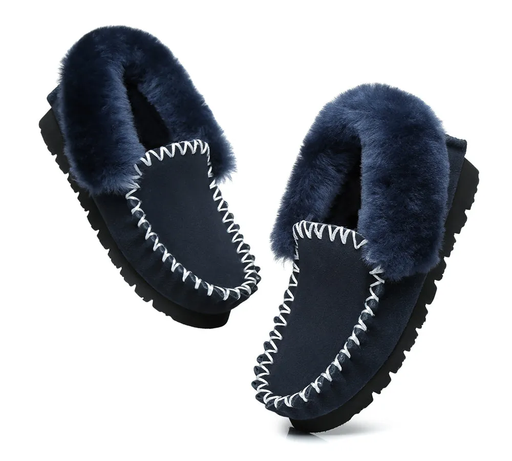 UGG AUSTRALIAN SHEPHERD Ankle Sheepskin Slippers Mens Popo Moccasins Big Size