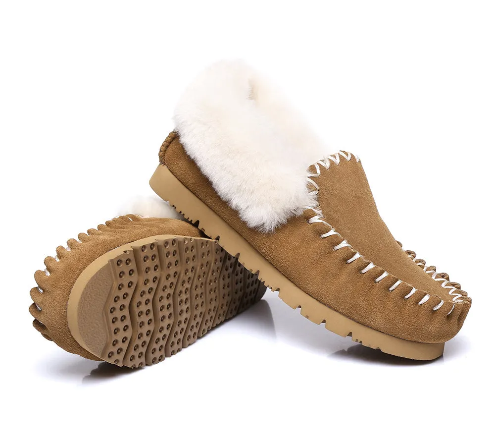 UGG AUSTRALIAN SHEPHERD Ankle Sheepskin Slippers Mens Popo Moccasins Big Size