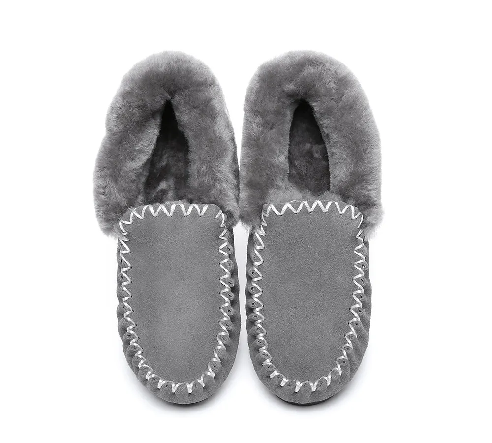 UGG AUSTRALIAN SHEPHERD Ankle Sheepskin Slippers Mens Popo Moccasins Big Size