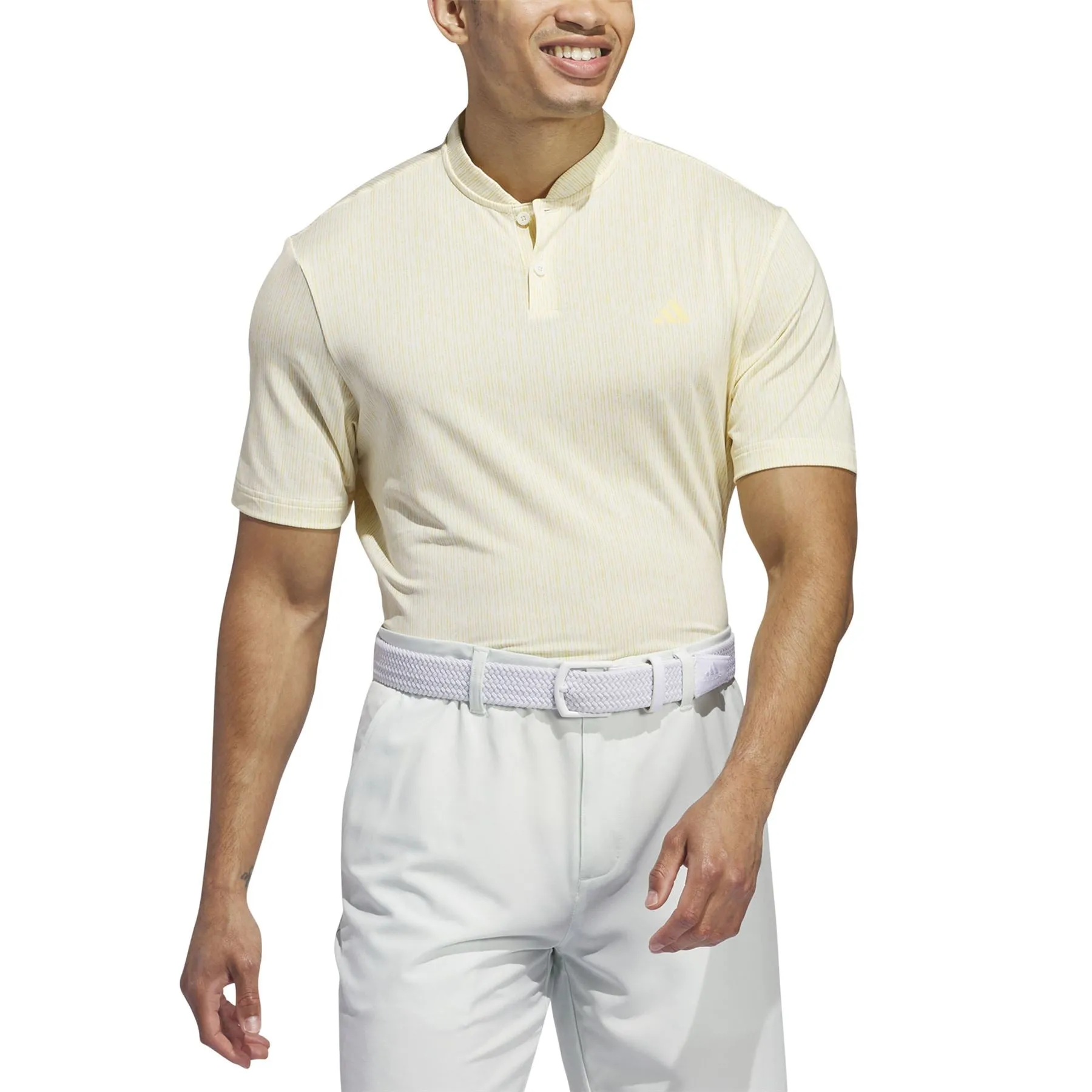 Ultimate365 Sport Stripe Regular Fit Polo Ivory - SS24