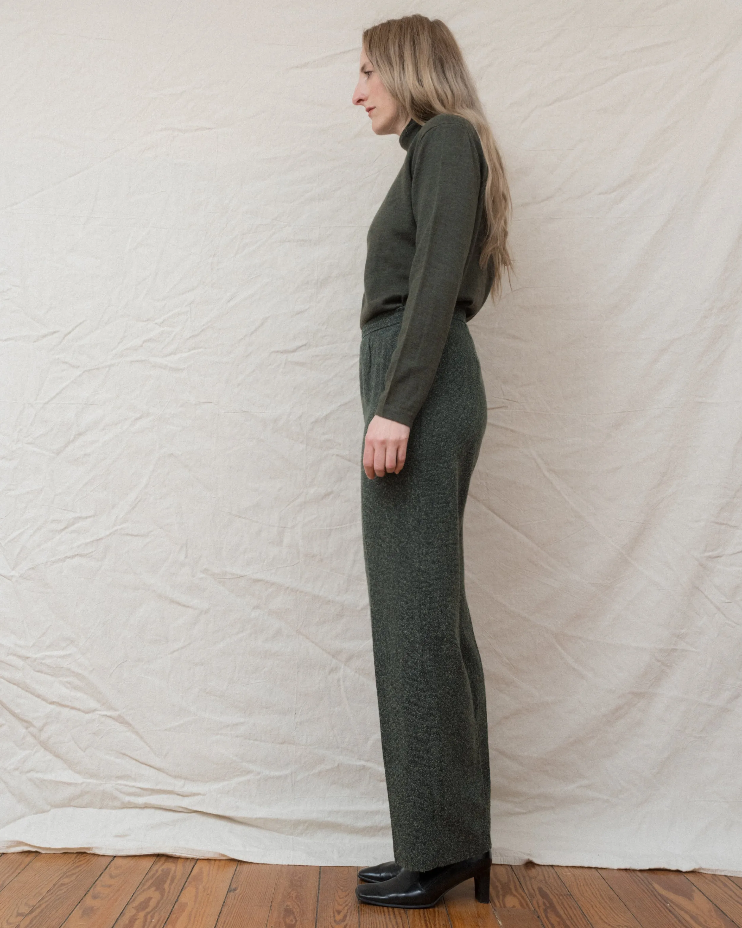 Vintage Olive Tweed Pants (M/L)