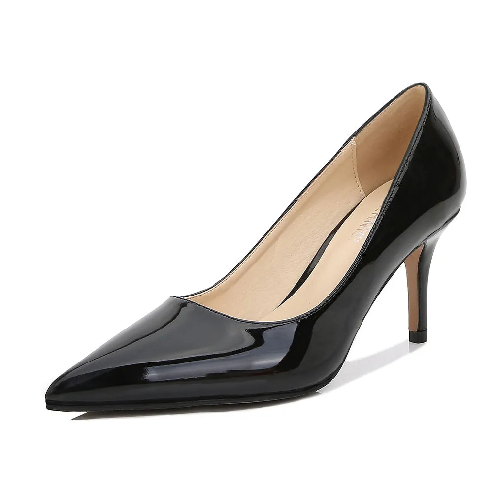 Women's Pointed Toe Shallow Stiletto Heel Pumps