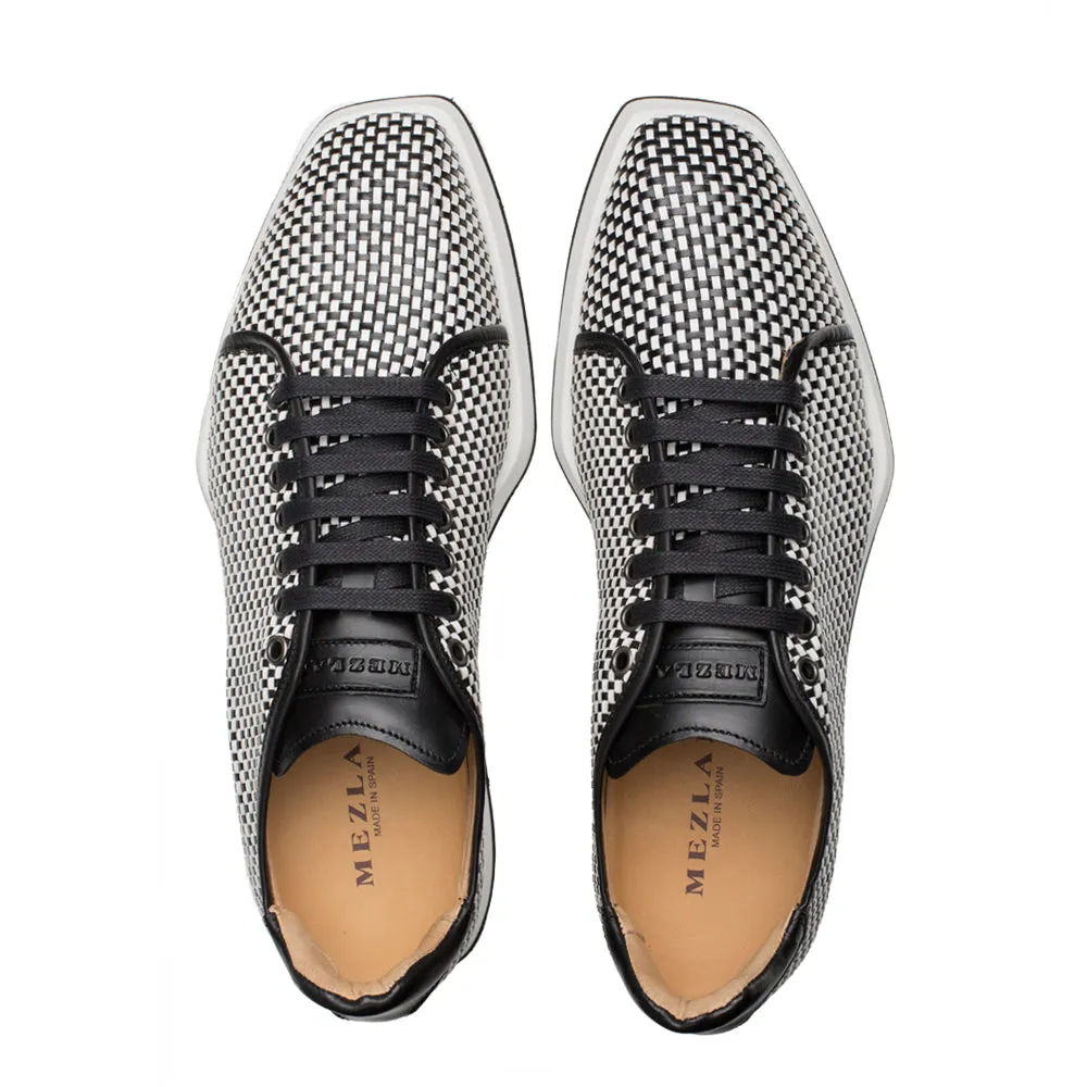 Woven Leather Sport Derby