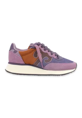 WUSHU Master Sport Sneaker Donna Lilla Violet Cognac MS162