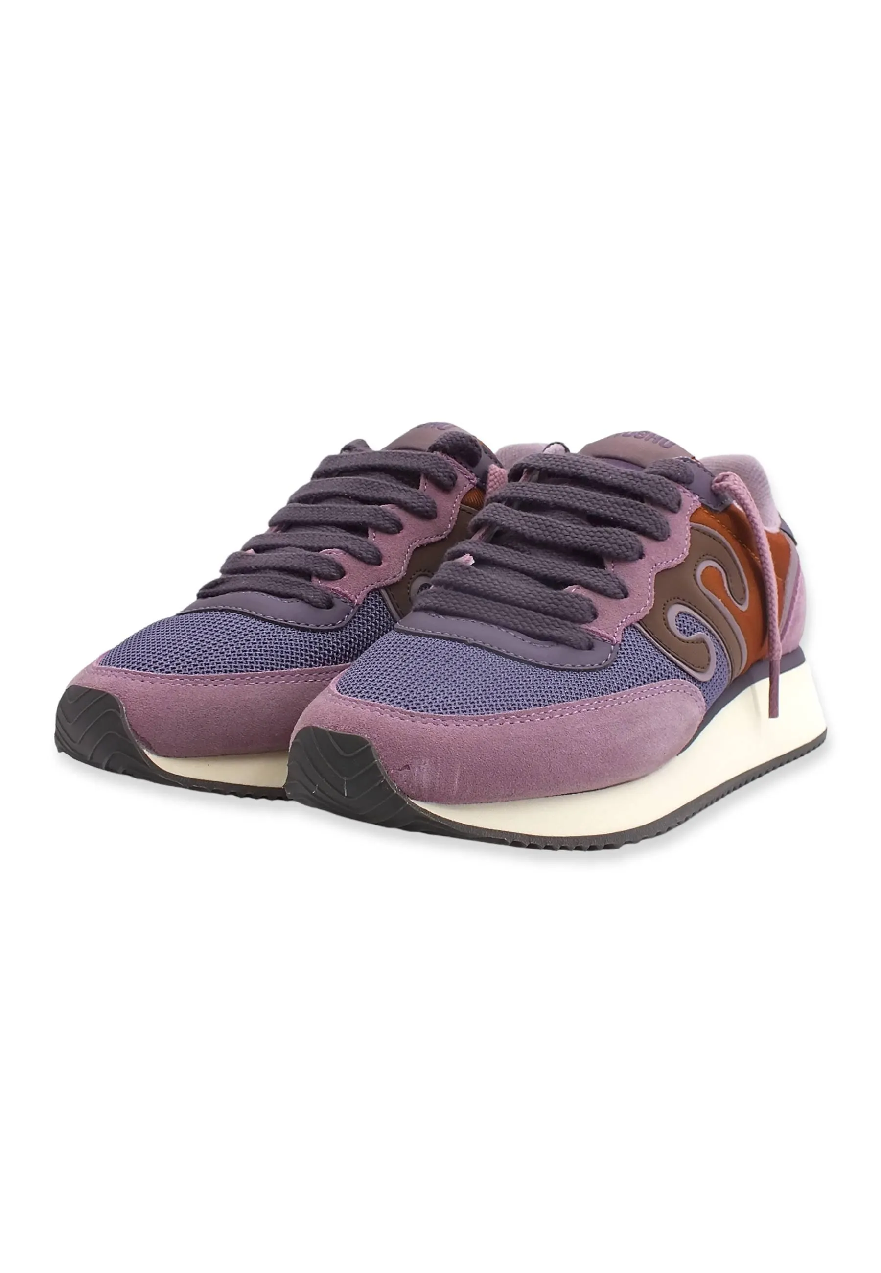 WUSHU Master Sport Sneaker Donna Lilla Violet Cognac MS162