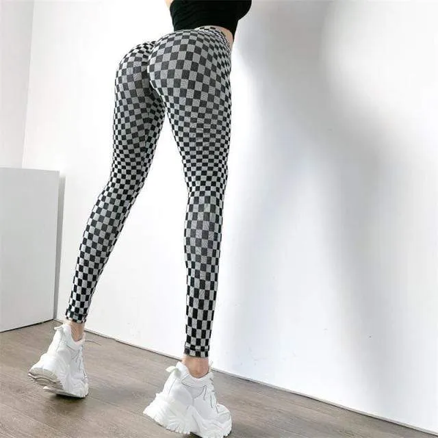 Yoga Pants Women Leggings Fitness High Waist Fashion Print Length Pants Sports Hip Push UP Tights Running Gym Clothing 2021