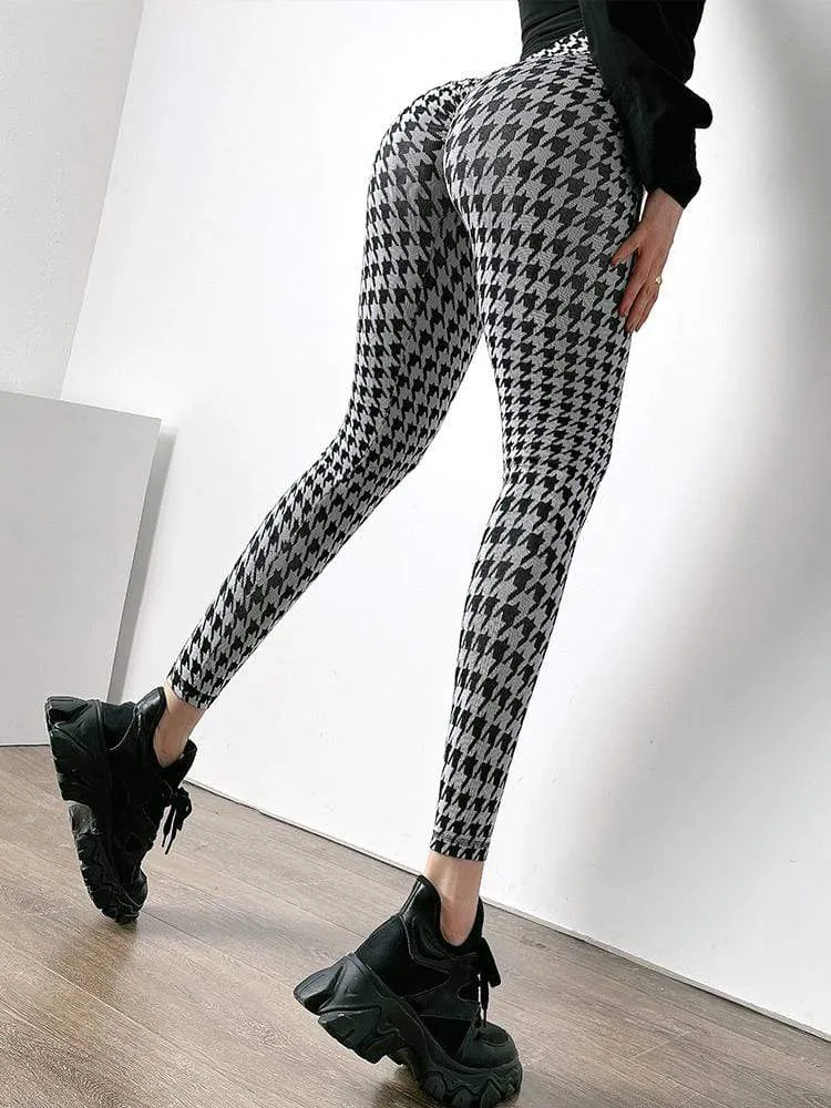 Yoga Pants Women Leggings Fitness High Waist Fashion Print Length Pants Sports Hip Push UP Tights Running Gym Clothing 2021