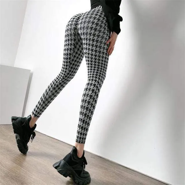 Yoga Pants Women Leggings Fitness High Waist Fashion Print Length Pants Sports Hip Push UP Tights Running Gym Clothing 2021