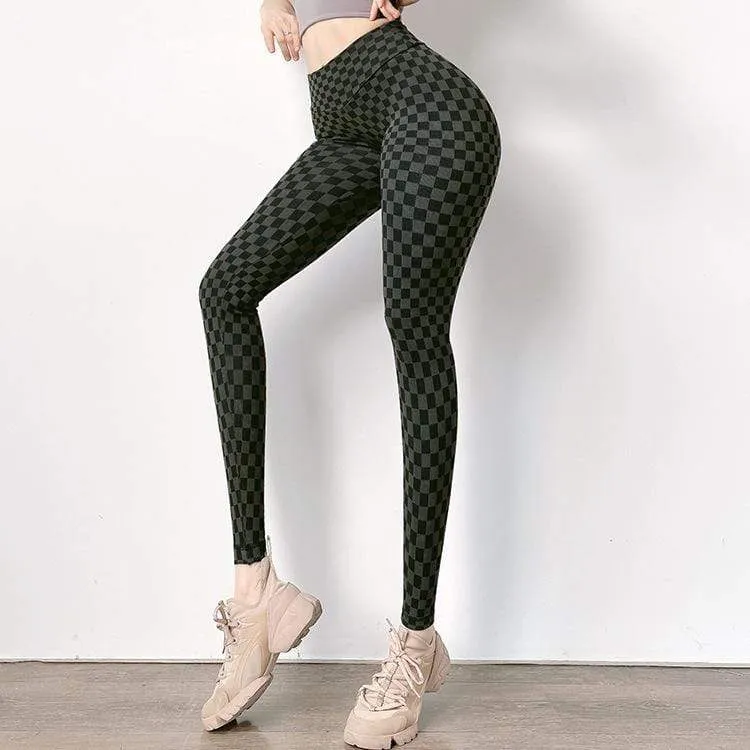 Yoga Pants Women Leggings Fitness High Waist Fashion Print Length Pants Sports Hip Push UP Tights Running Gym Clothing 2021